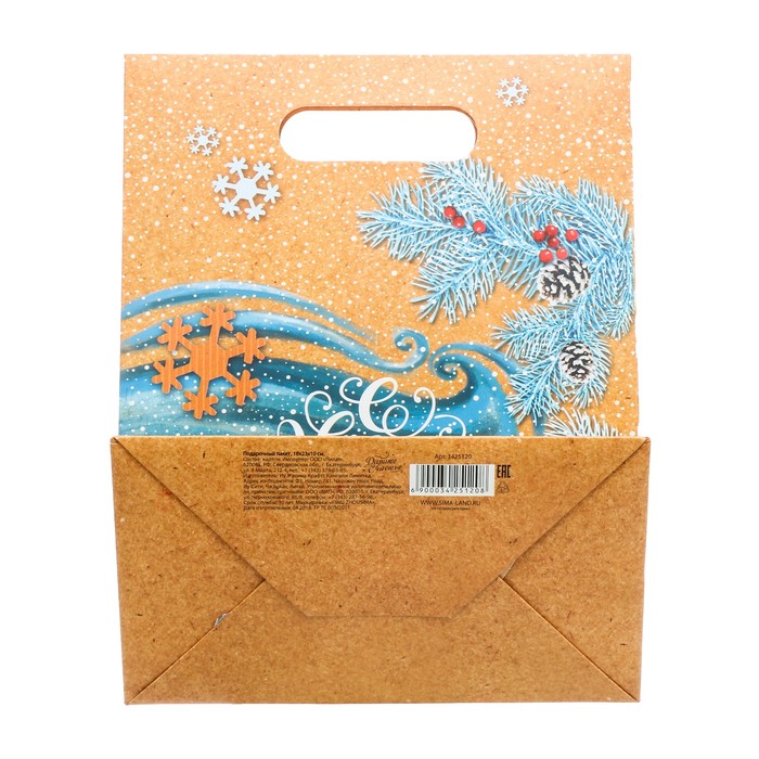 Пакет подарочный «С Новым Годом», 18 × 23 × 10 см
