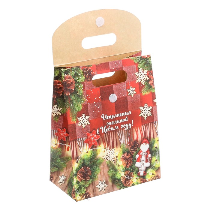 Пакет подарочный «Исполнения желаний», 26 × 32 × 12 см