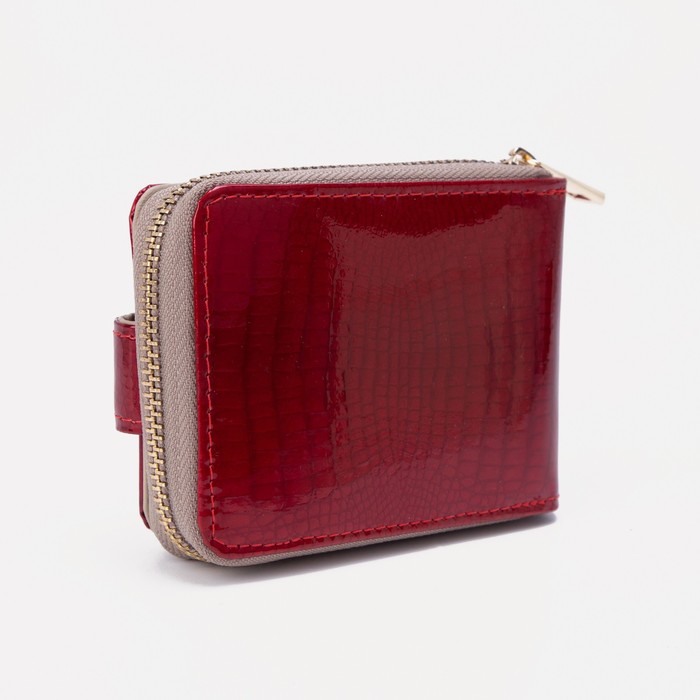 Визитница, 12 кардхолдеров, цвет красный