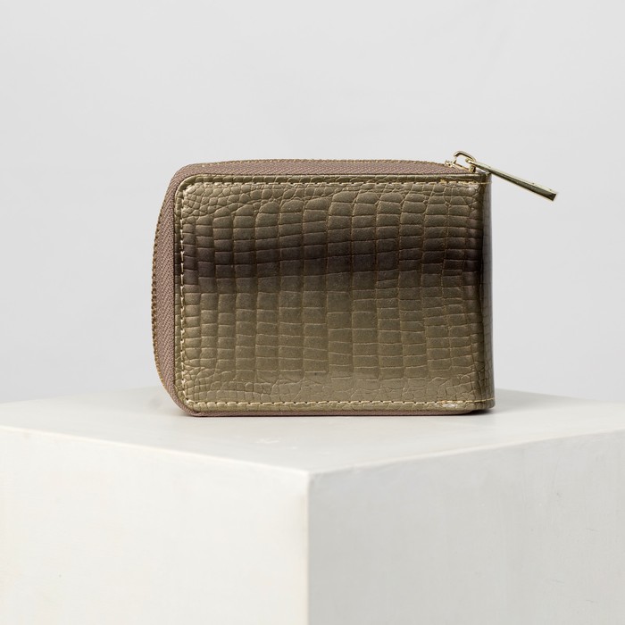 Визитница, 12 кардхолдеров, цвет золотой