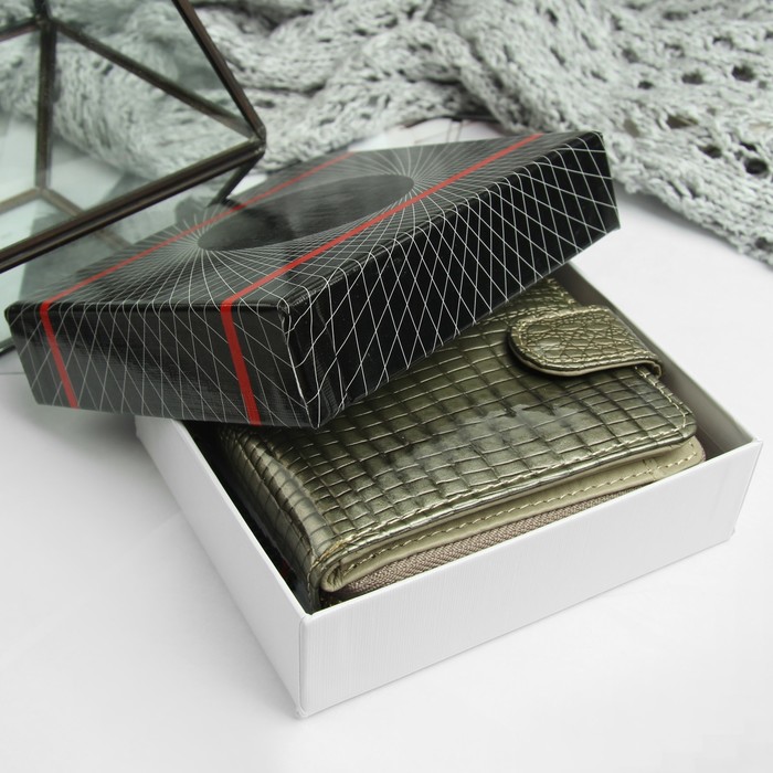 Визитница, 12 кардхолдеров, цвет золотой