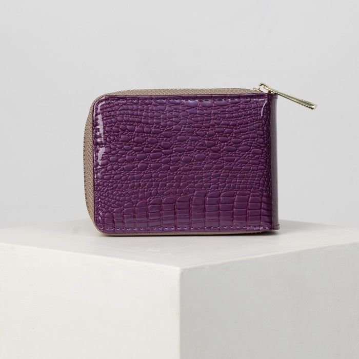 Визитница, 12 кардхолдеров, цвет фиолетовый