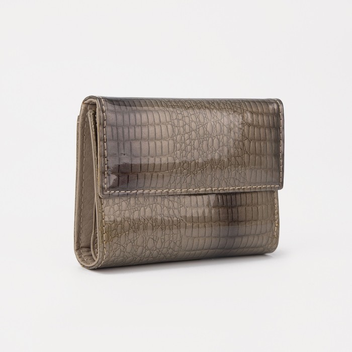 

Кошелёк на клапане, цвет золотой