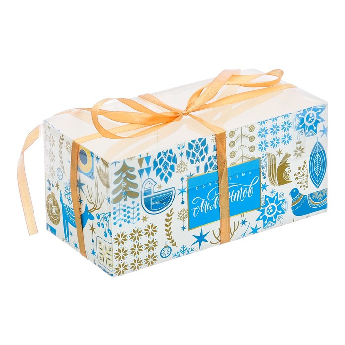 Коробка для капкейка «Волшебных моментов», 8 х 16 х 7,5 см