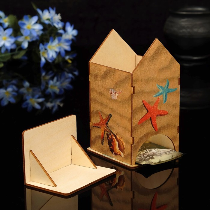 Чайный домик "Море" с УФ-печатью, 8,5х9,5х16см