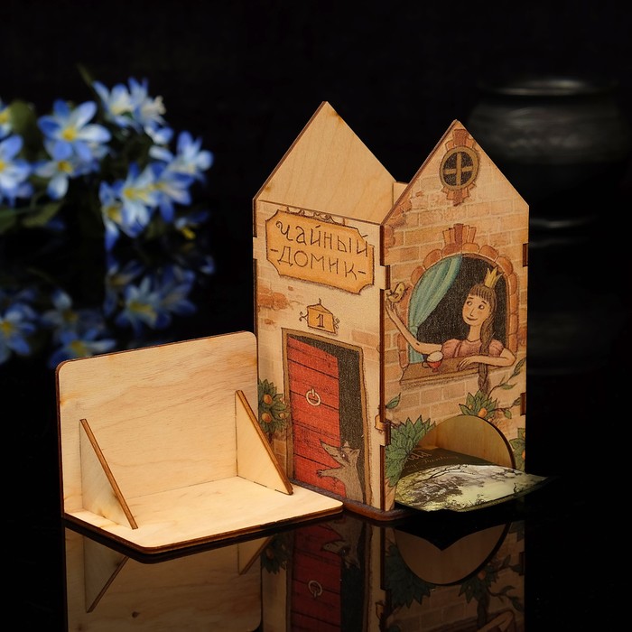 Чайный домик "Замок" с УФ-печатью, 8,5х9,5х16см