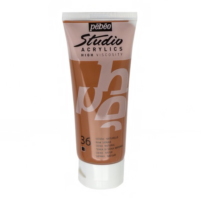 Краска акриловая худ туба 100мл Pebeo Studio 831-036 сиена натуральная