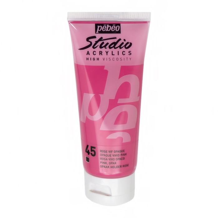 Краска акриловая худ туба 100мл Pebeo Studio 831-045 ярко-розовый