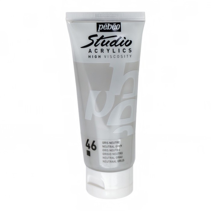 Краска акриловая худ туба 100мл Pebeo Studio 831-046 серый нейтральный