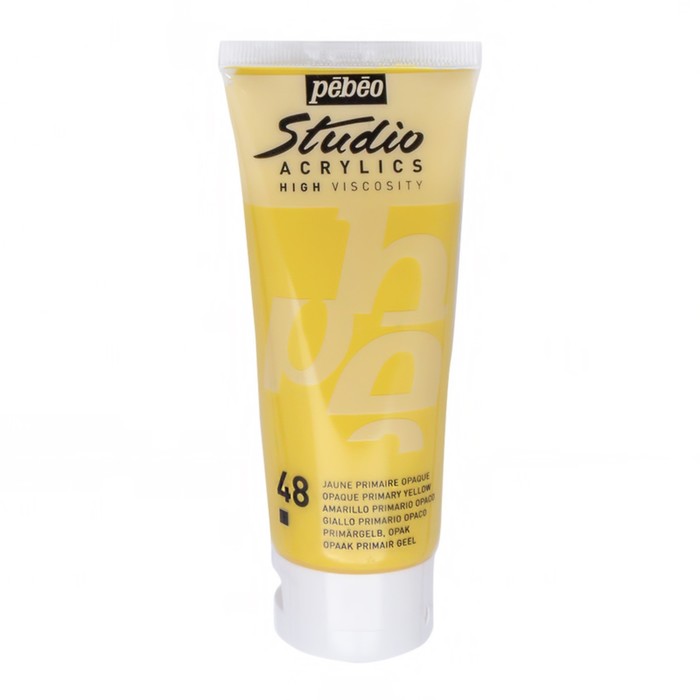 Краска акриловая худ туба 100мл Pebeo Studio 831-048 желтый