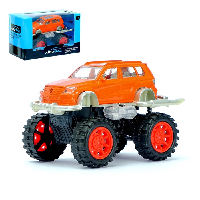 Машина металлическая "Биг-Фут", масштаб 1:32 , инерция, МИКС