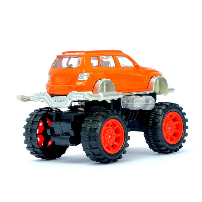 Машина металлическая "Биг-Фут", масштаб 1:32 , инерция, МИКС