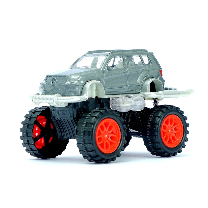 Машина металлическая "Биг-Фут", масштаб 1:32 , инерция, МИКС