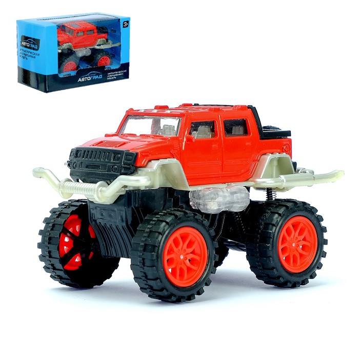 Машина металлическая "Биг-Фут", масштаб 1:32 , инерция, МИКС