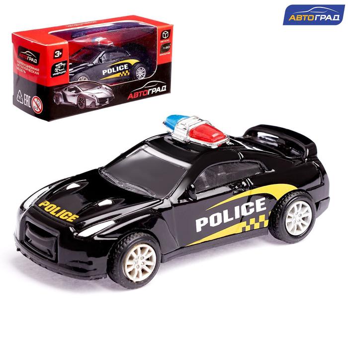 Машина металлическая "Полиция", масштаб 1:50 , инерция, МИКС