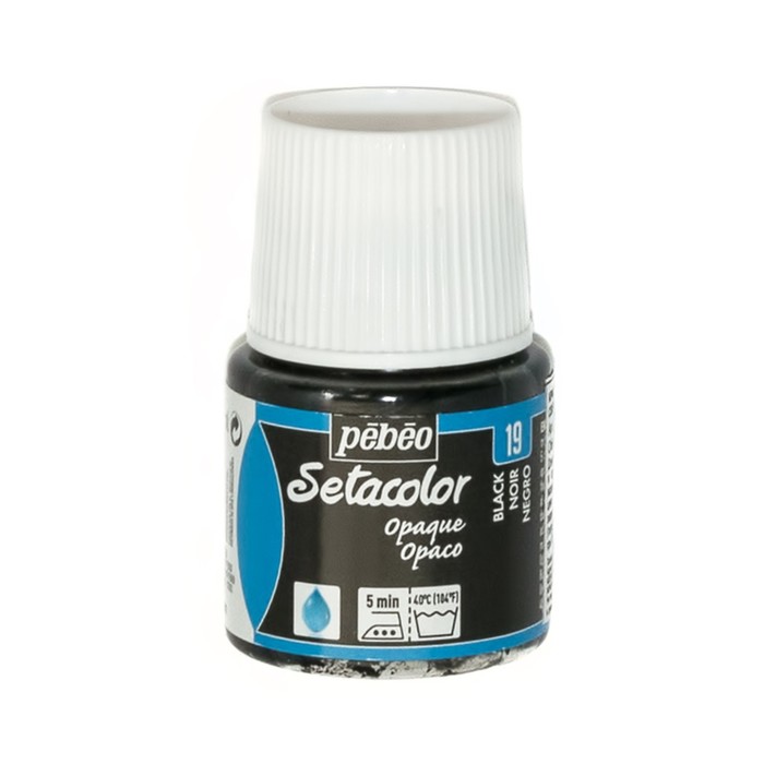 Краска для ткани 45мл Pebeo Setacolor 295-019 черный