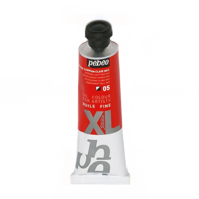 Краска масляная художественная в тубе 37мл Pebeo XL, кадмий светло-красный 937005