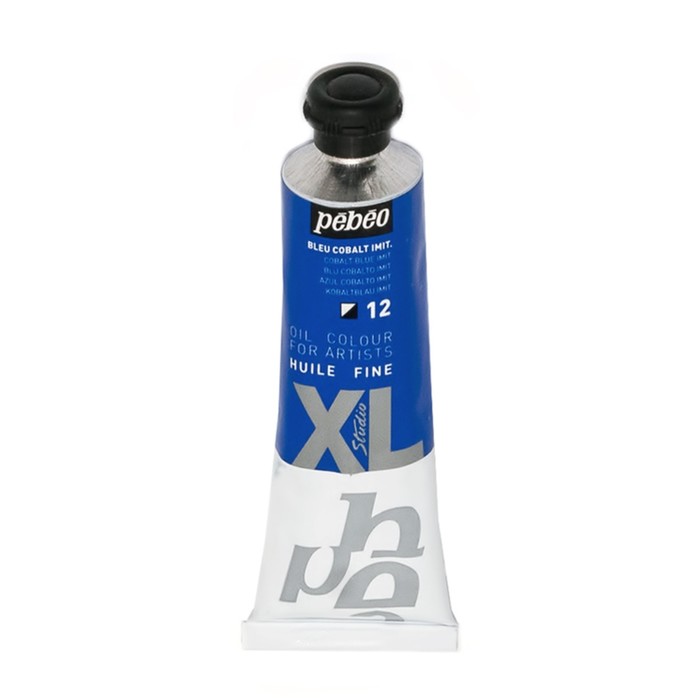 Краска масляная художественная в тубе 37мл Pebeo XL, кобальт синий 937012
