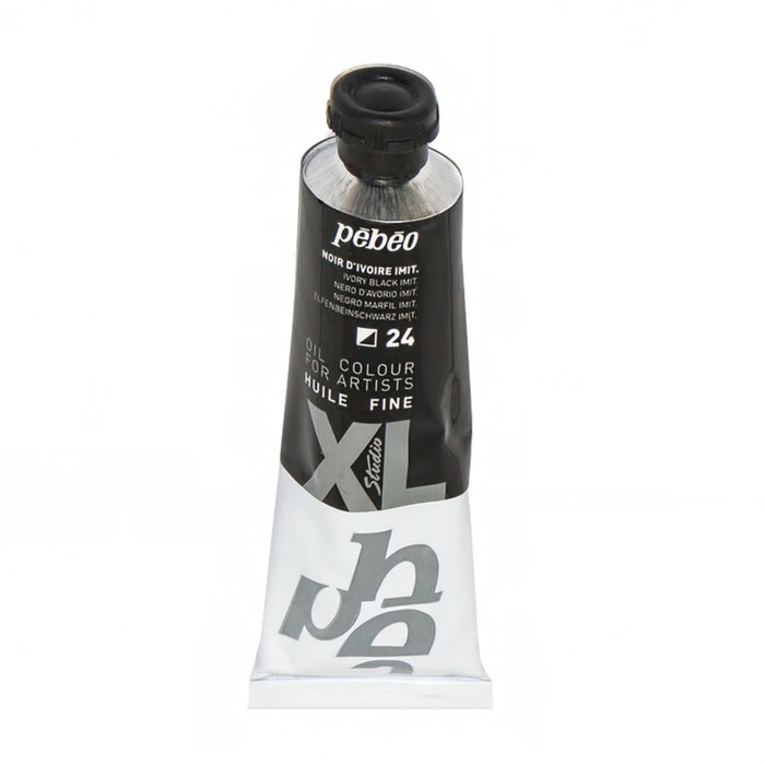 Краска масляная художественная в тубе 37мл Pebeo XL, черная слоновая кость 937024