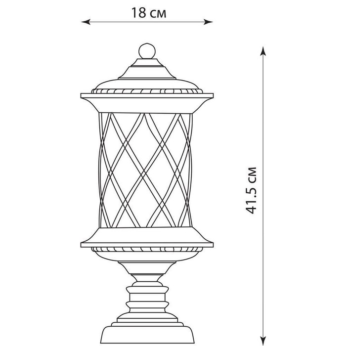 Светильник PL5024, 60W, E27, цвет золото