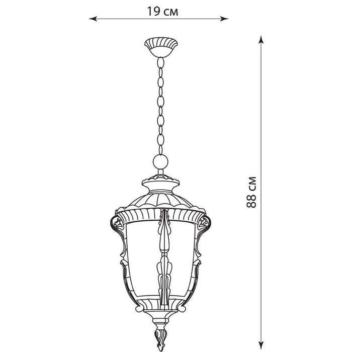 Светильник PL5005, 60W, E27, цвет золото