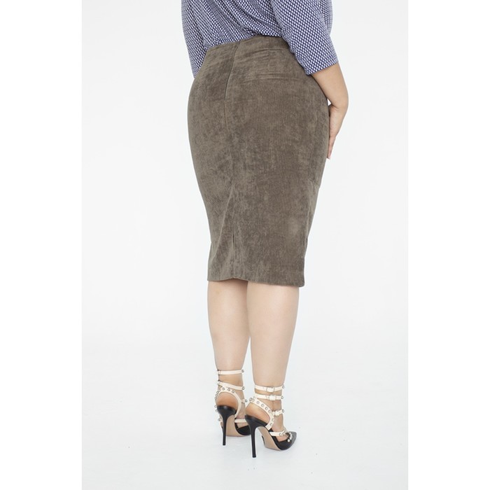 Юбка женская, размер 50, цвет хаки