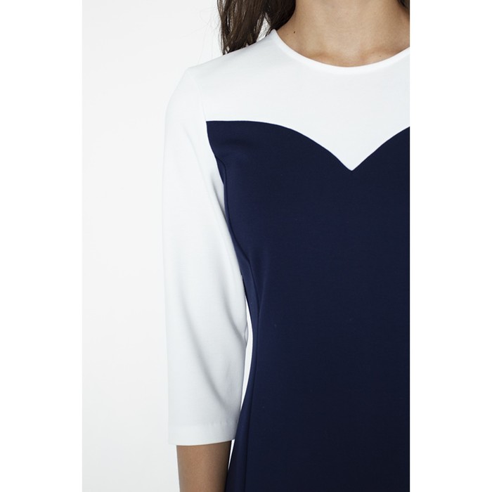 Платье женское, размер 48, цвет синий