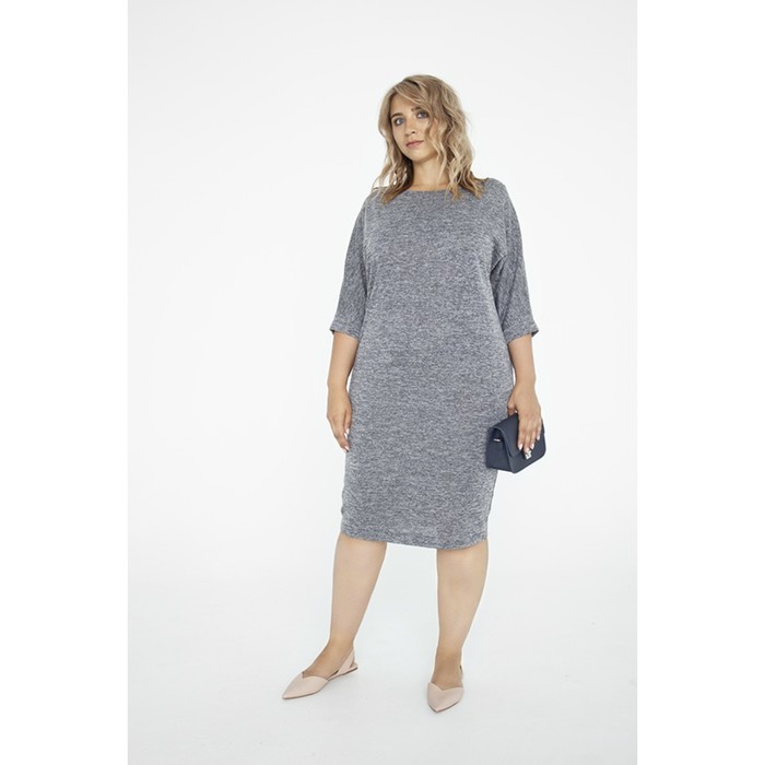 Платье женское, размер 50, цвет серый