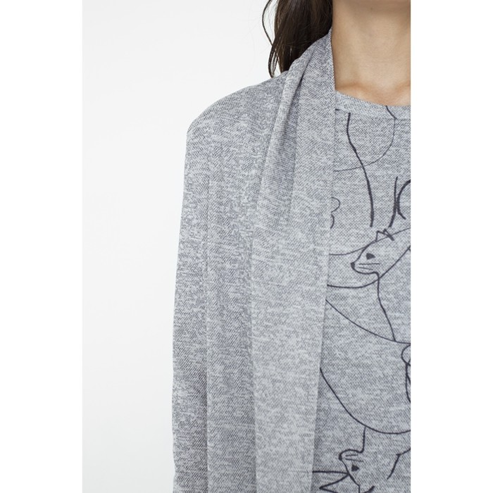 Комплект женский, размер 48, цвет серый