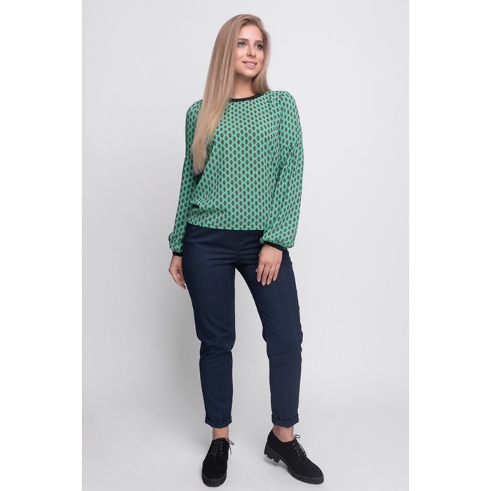 Брюки женские, размер 44, цвет синий