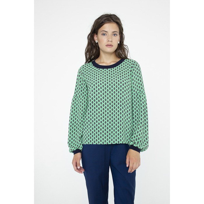 Блуза женская, размер 48, цвет зелёный