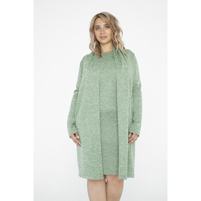 Комплект женский, размер 52, цвет зелёный