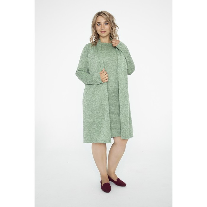 Комплект женский, размер 52, цвет зелёный