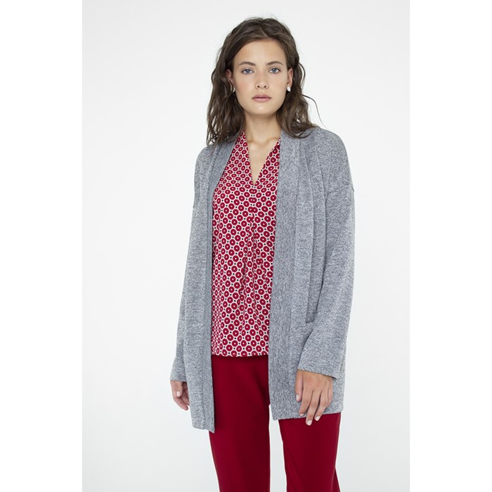 Кардиган женский, размер 48, цвет серый