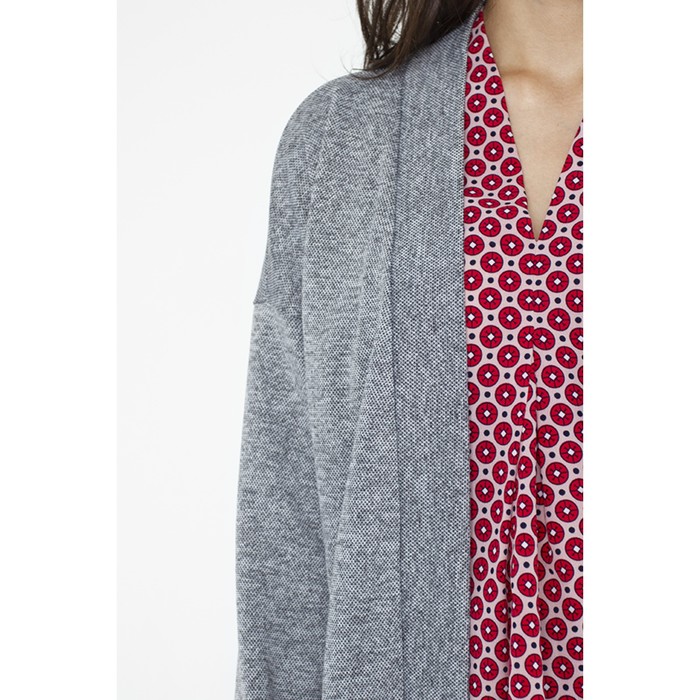 Кардиган женский, размер 48, цвет серый