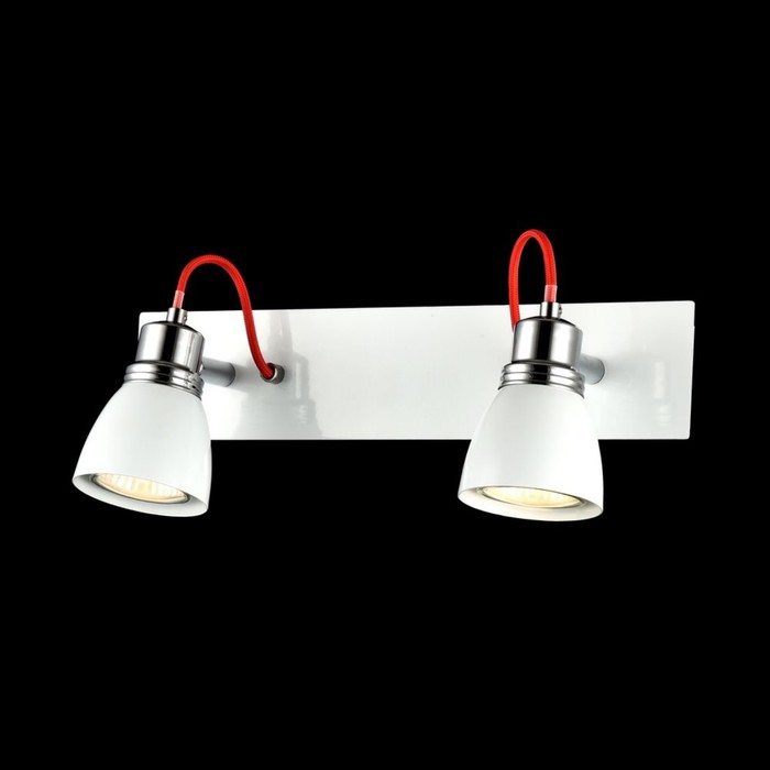 Спот Quasar 2x50W GU10 белый 34,5x6,5x10,5см