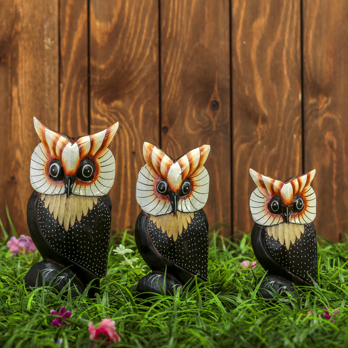 Сувенирный набор "Совы"(16,18,20) 19х5х20 см