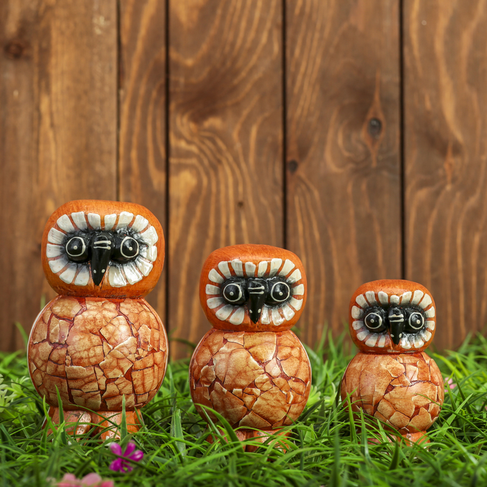 Сувенирный набор "Совы"(11,13,15) 21х8х15 см