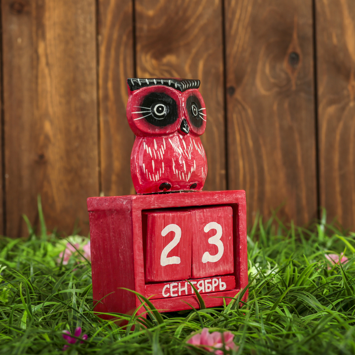 Настольный календарь "Умная сова" 11х5,5х18 см МИКС