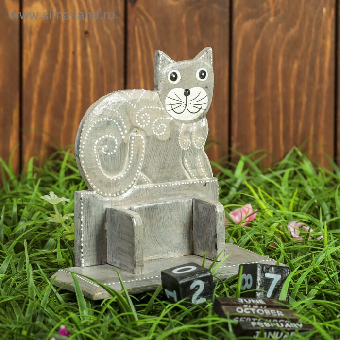 

Календарь настольный дерево "Кошечка" 15х7х15 см