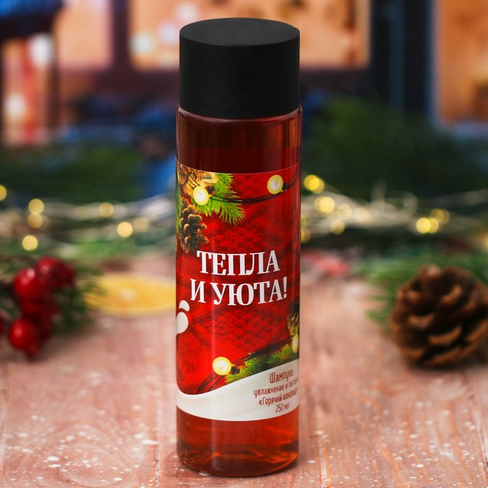 Шампунь для волос "Удачного года!" с ароматом горячего шоколада, 250 мл