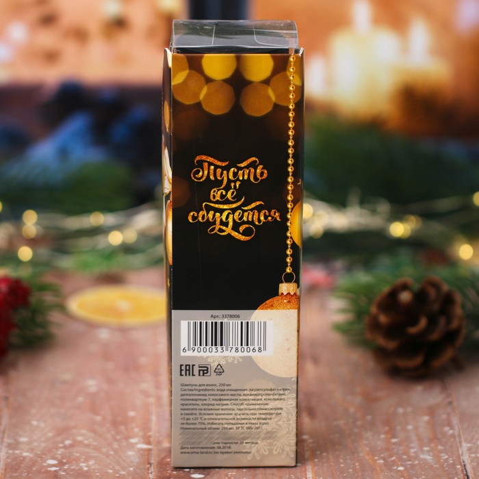 Шампунь для волос "Волшебного счастья!" с ароматом горячего шоколада, 250 мл