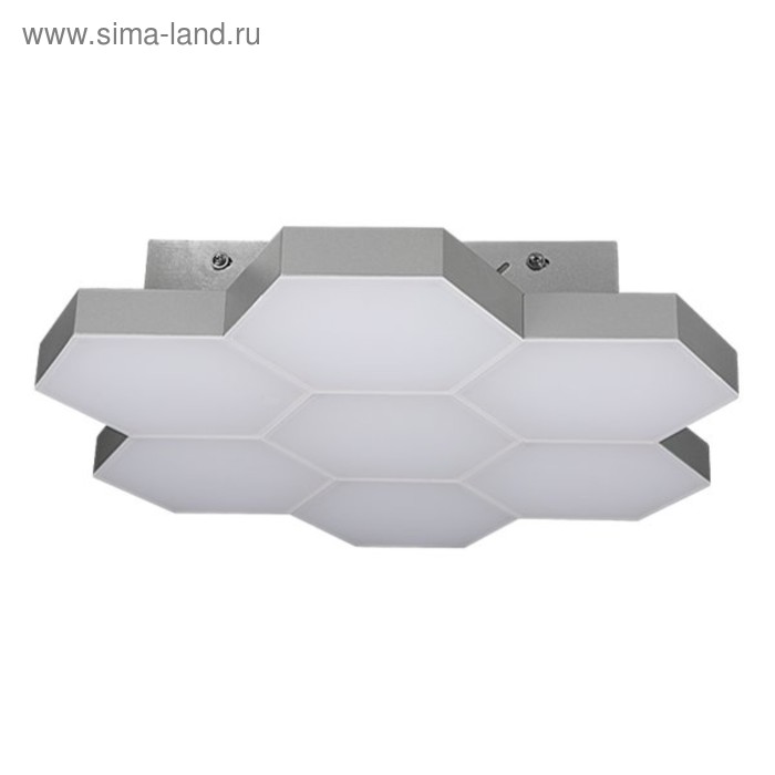 цена Люстра FAVO 35Вт LED 3000K серебро 38x7,5см