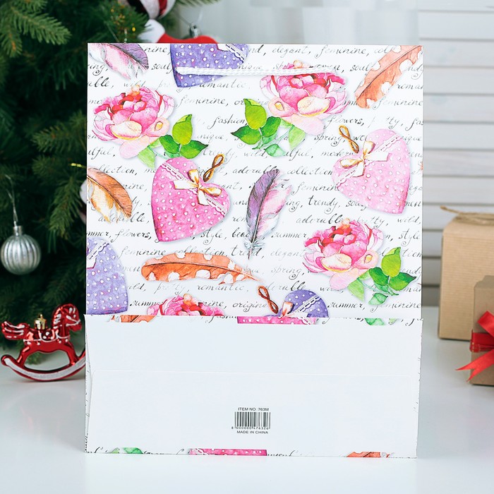 Пакет подарочный люкс, 31 х 12 х 44 см