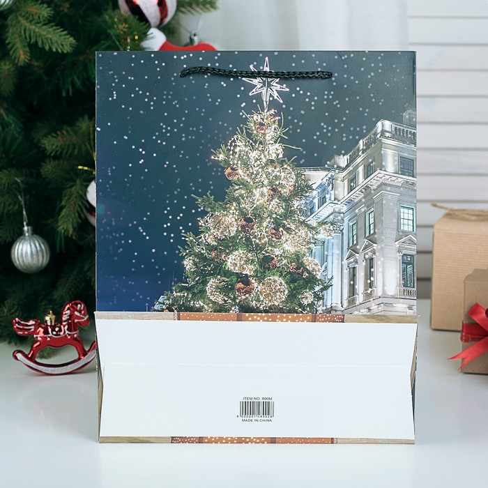 Пакет подарочный люкс, 31 х 12 х 44 см