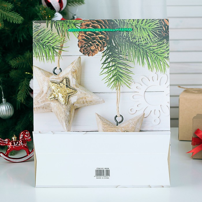 Пакет подарочный люкс, 31 х 12 х 44 см