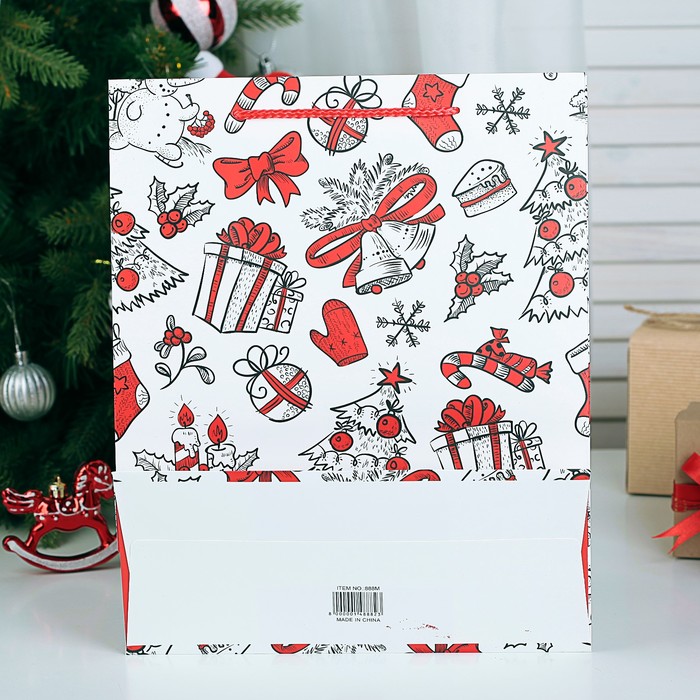 Пакет подарочный люкс, 31 х 12 х 44 см