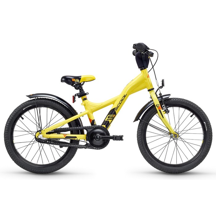 Велосипед 18" SCOOL XXlite 18, 3 alloy, желтый