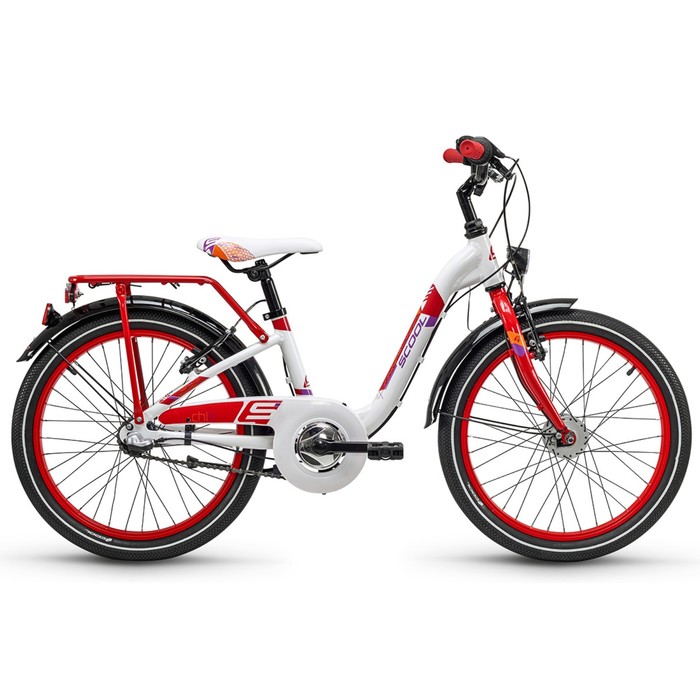 Велосипед 20" SCOOL chiX alloy, Nexus, 2018, цвет белый