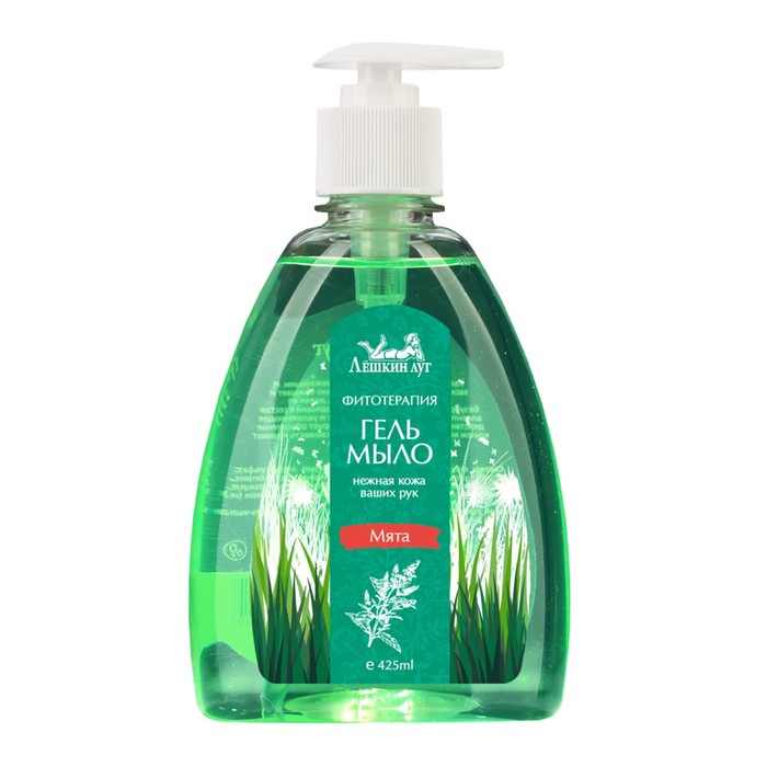 Гель-мыло "Лешкин луг" Мята с дозатором, 425 мл